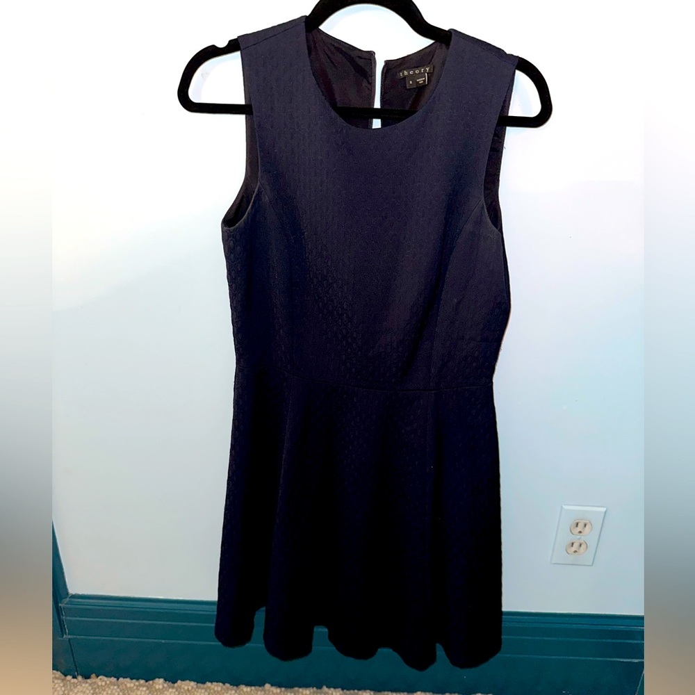 Short Theory Navy A-line Dress